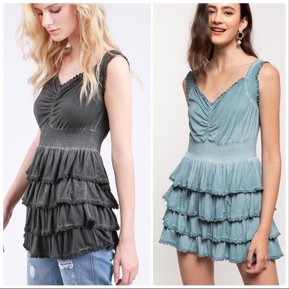 Lost in Monaco Tiered Ruffle Top - Picture 6 of 8